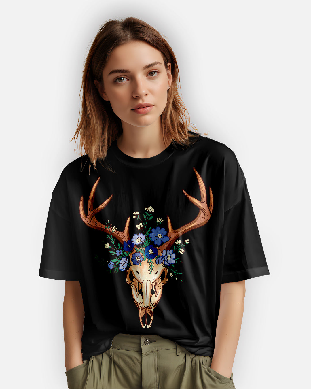 Antler Bloom – Silence Blooms T-Shirt