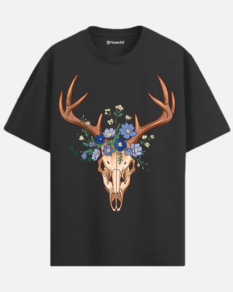 Antler Bloom – Silence Blooms T-Shirt