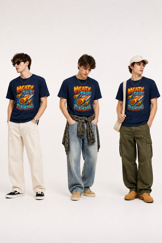Meaty Trip Tekirdağ Esprili %100 Pamuklu Tasarım T-Shirt