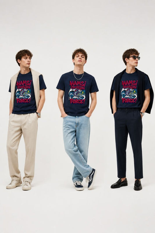 Hamsi Force Trabzon Esprili %100 Pamuklu Tasarım T-Shirt