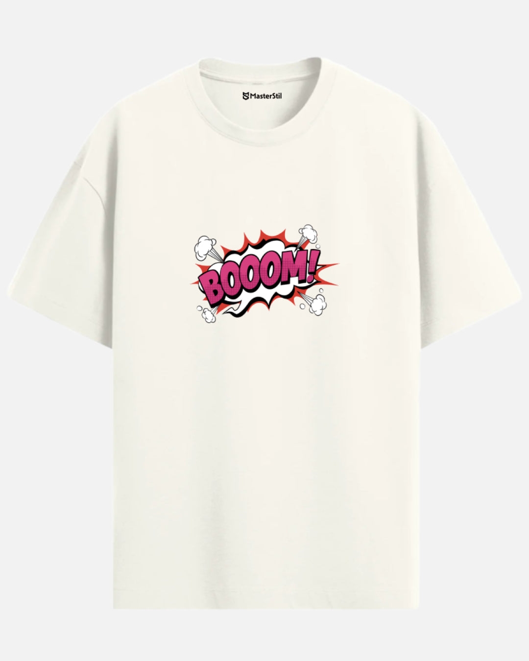 BOOOM! – Çizgi Roman Patlamalı PopArt Tişört | Oversize Eğlenceli Unisex Stil