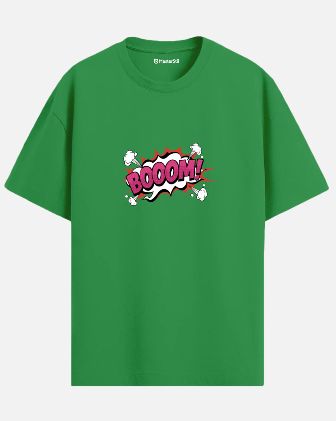 BOOOM! – Çizgi Roman Patlamalı PopArt Tişört | Oversize Eğlenceli Unisex Stil