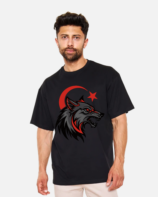 Bozkurt'un İzinde | Türk Ruhunu Yansıtan Oversize Tişört