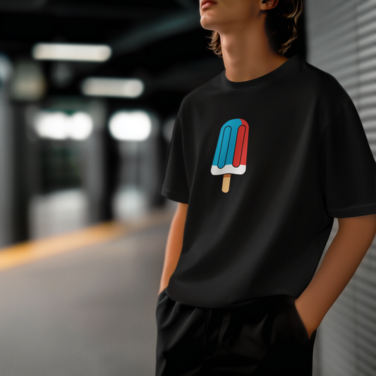 Freeze Me Baby | Retro Dondurma Popart Oversize Tişört