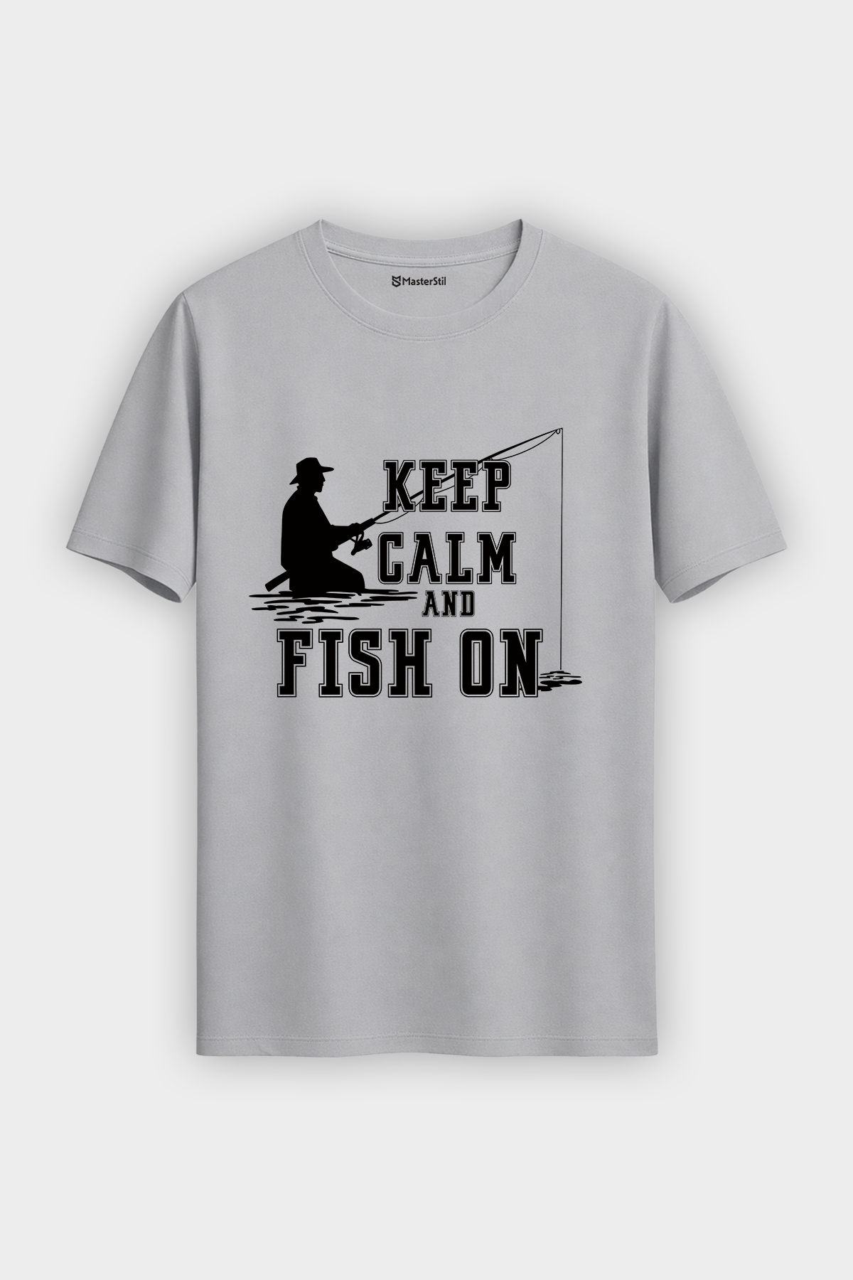 Keep Calm Balıkçı %100 Pamuklu Tasarım T-Shirt