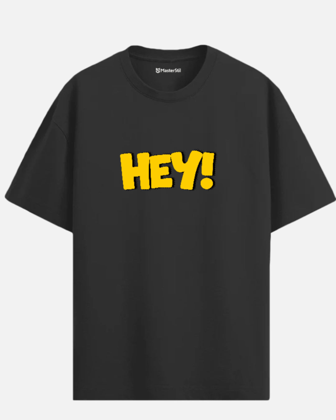 HEY! – Cesur ve Eğlenceli PopArt Unisex Oversize Tişört