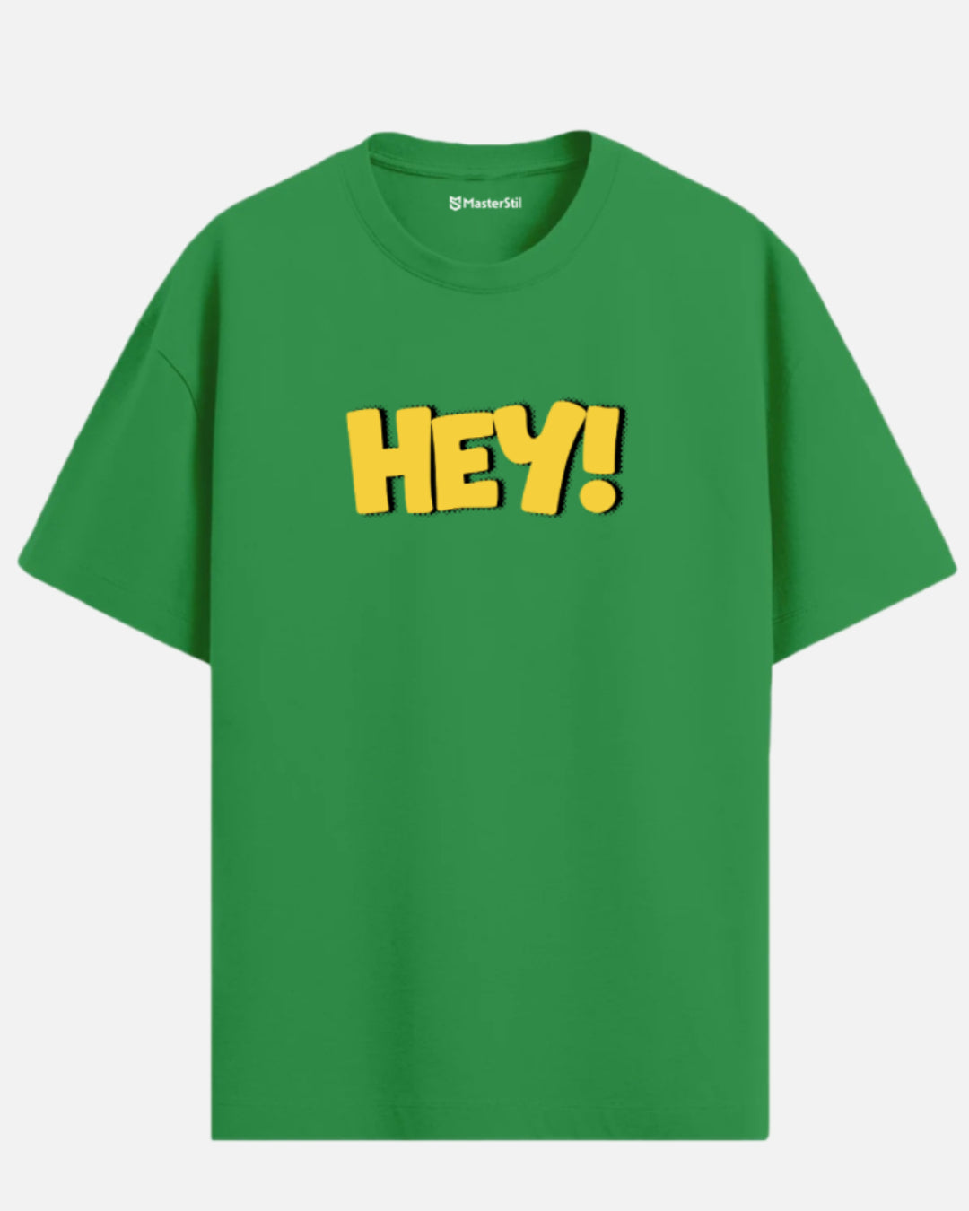 HEY! – Cesur ve Eğlenceli PopArt Unisex Oversize Tişört