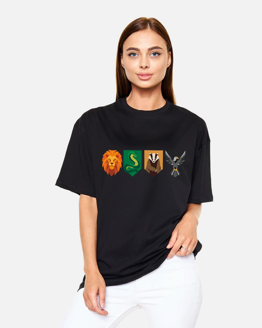 House Spirits – Dört Ruh, Tek Yol Oversize Tişört