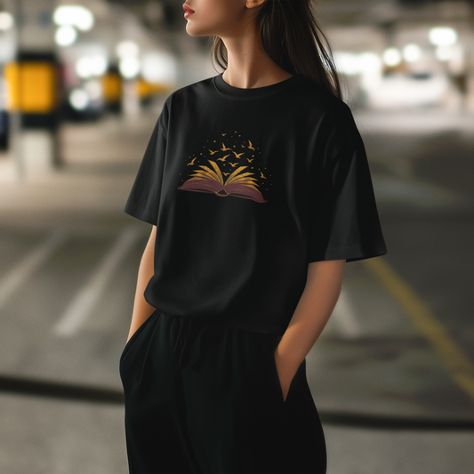 Mystic - Büyülü Kitap Oversize Tişört