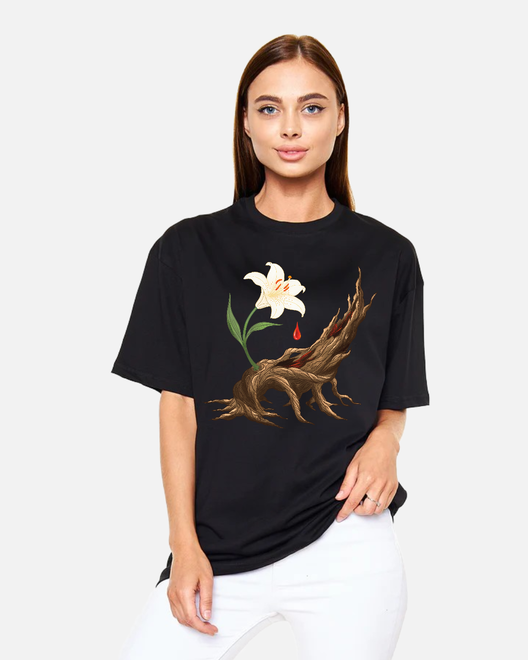 Mystic Lily - Miracle Born from Roots - Oversize T-Shirt