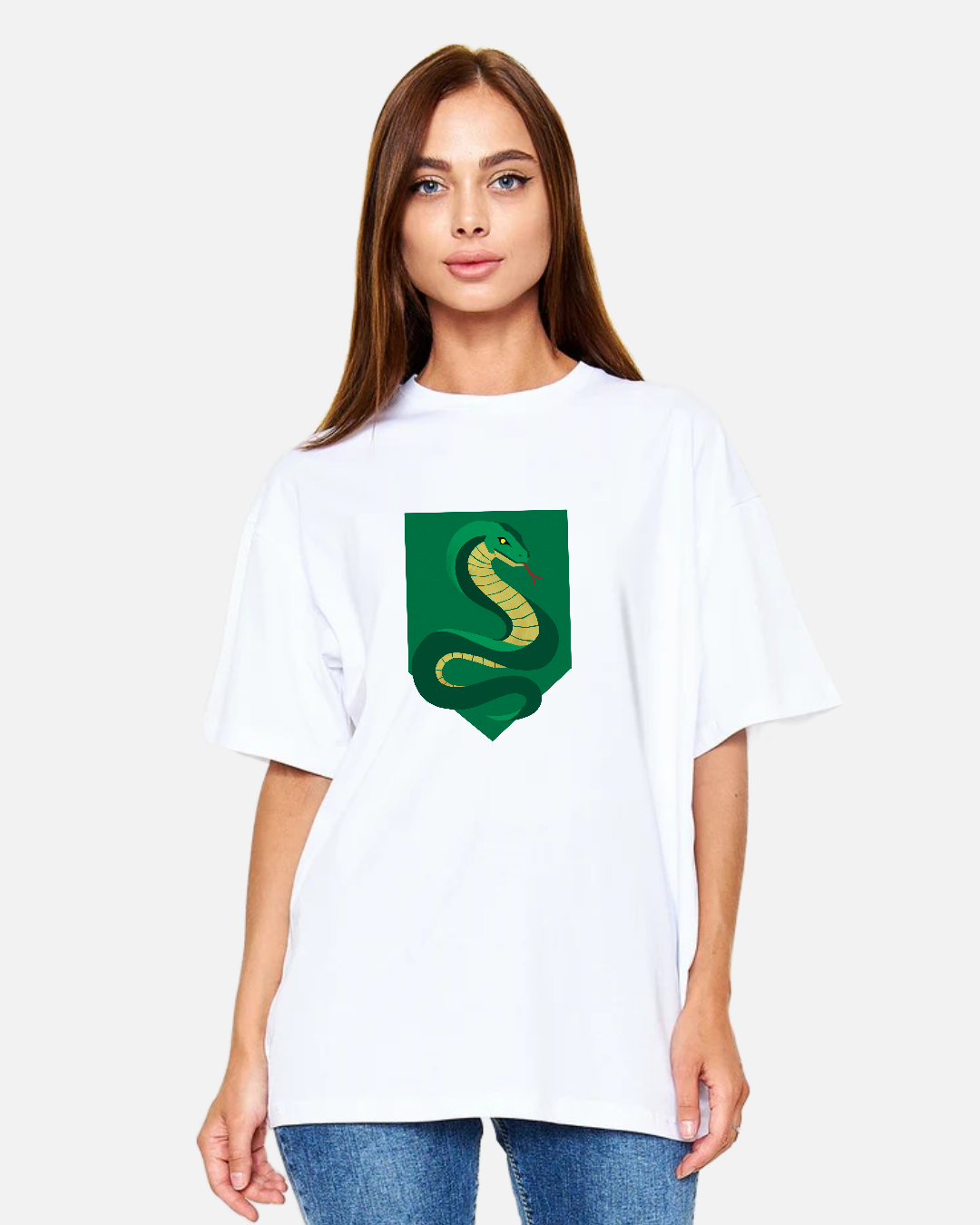Mystic Serpent – Symbol of Wisdom and Ambition – Unisex Oversize T-Shirt