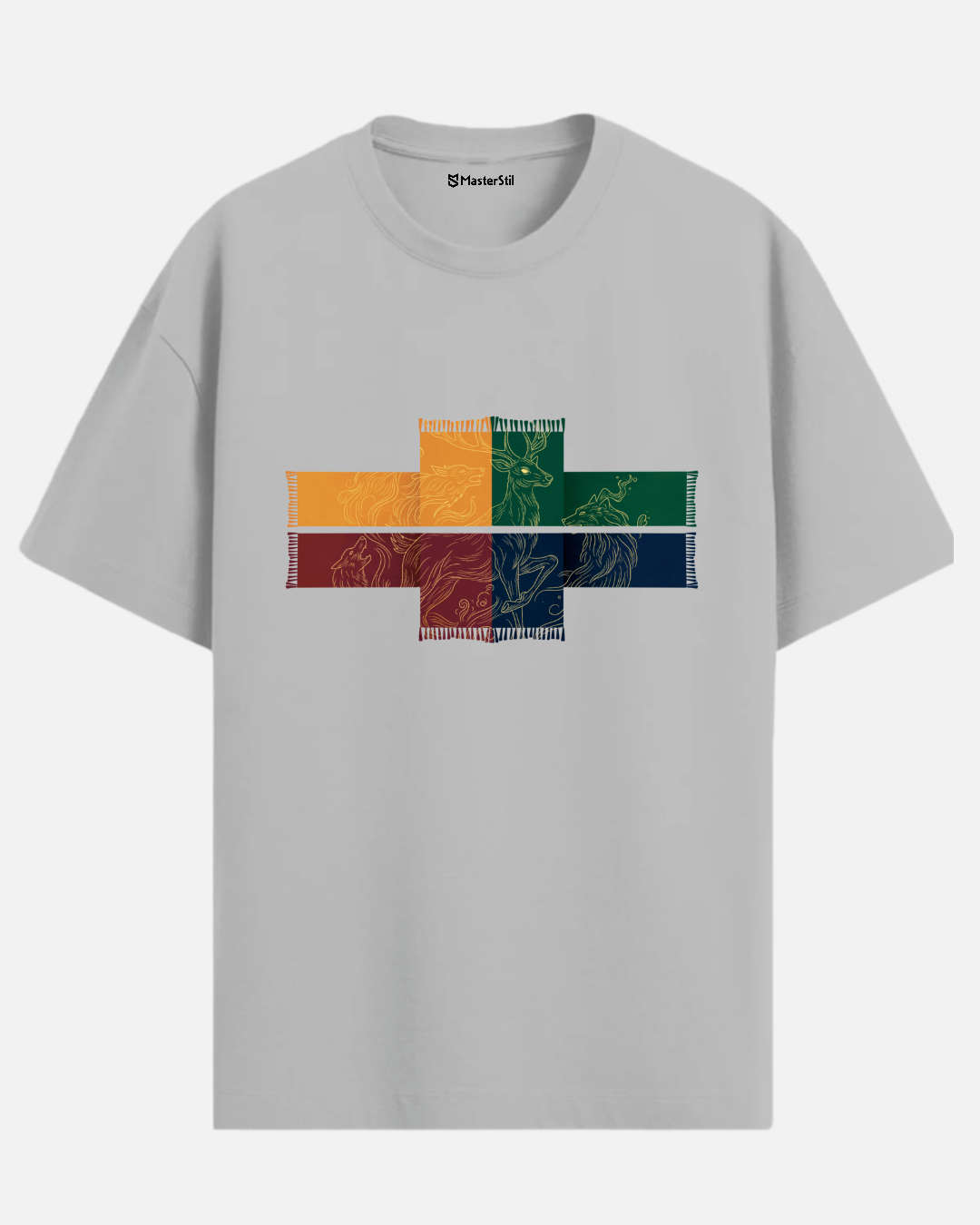 Mystic Unity – Dört Ruhun Atkısı - Oversize Tişört