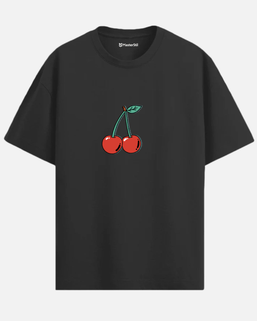 POP CHERRY | Retro Popart Kiraz Oversize Tişört