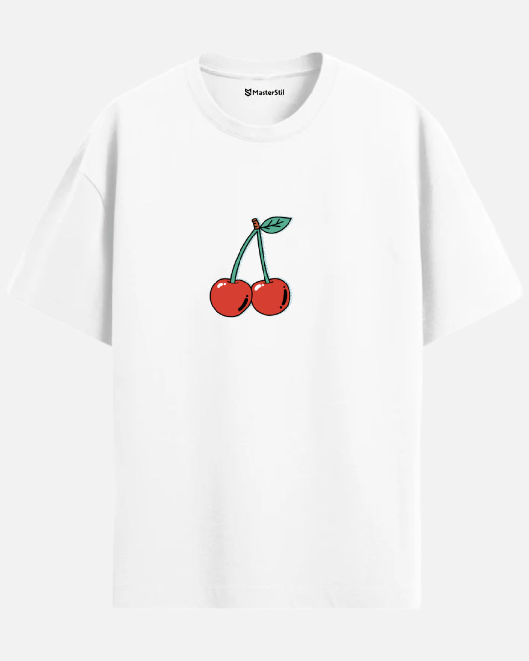 POP CHERRY | Retro Popart Kiraz Oversize Tişört