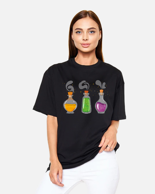 Potion Trio – Sihirli İksir Koleksiyonu Oversize Tişört