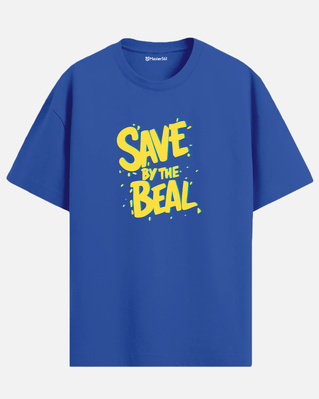 SAVE BY THE BEAL – Retro Neon Yazı Tişört | Unisex | 90s PopArt Oversize Stil