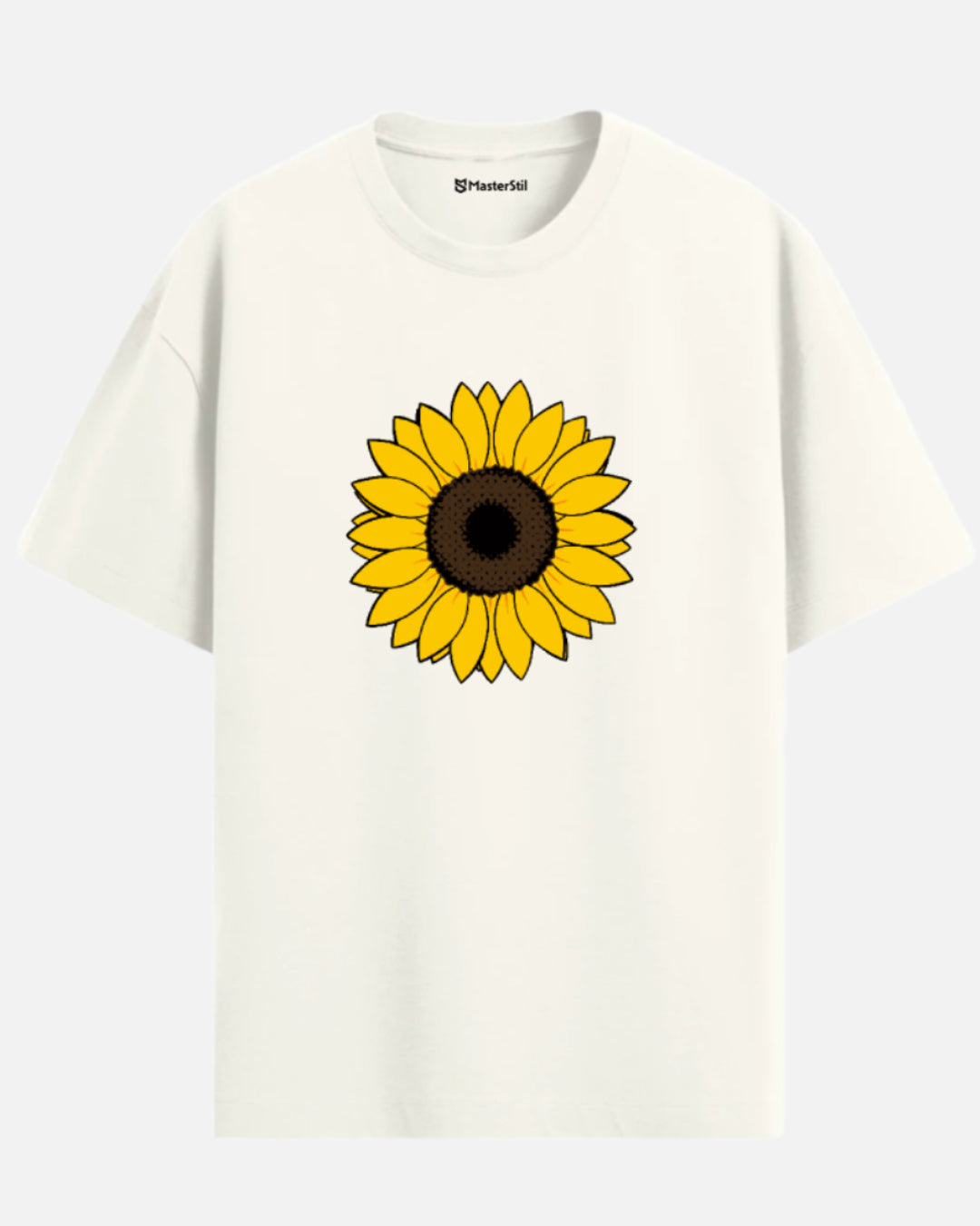 Sunshine Energy | Oversize Ayçiçeği Popart Tişört