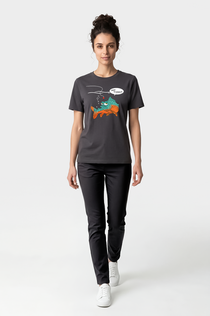 Not Today Bugün Değil Esprili Balıkçı %100 Pamuklu Tasarım T-Shirt