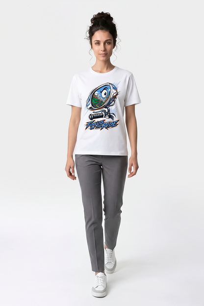 Focus On The Ride Motorcu Esprili %100 Pamuklu Tasarım T-Shirt