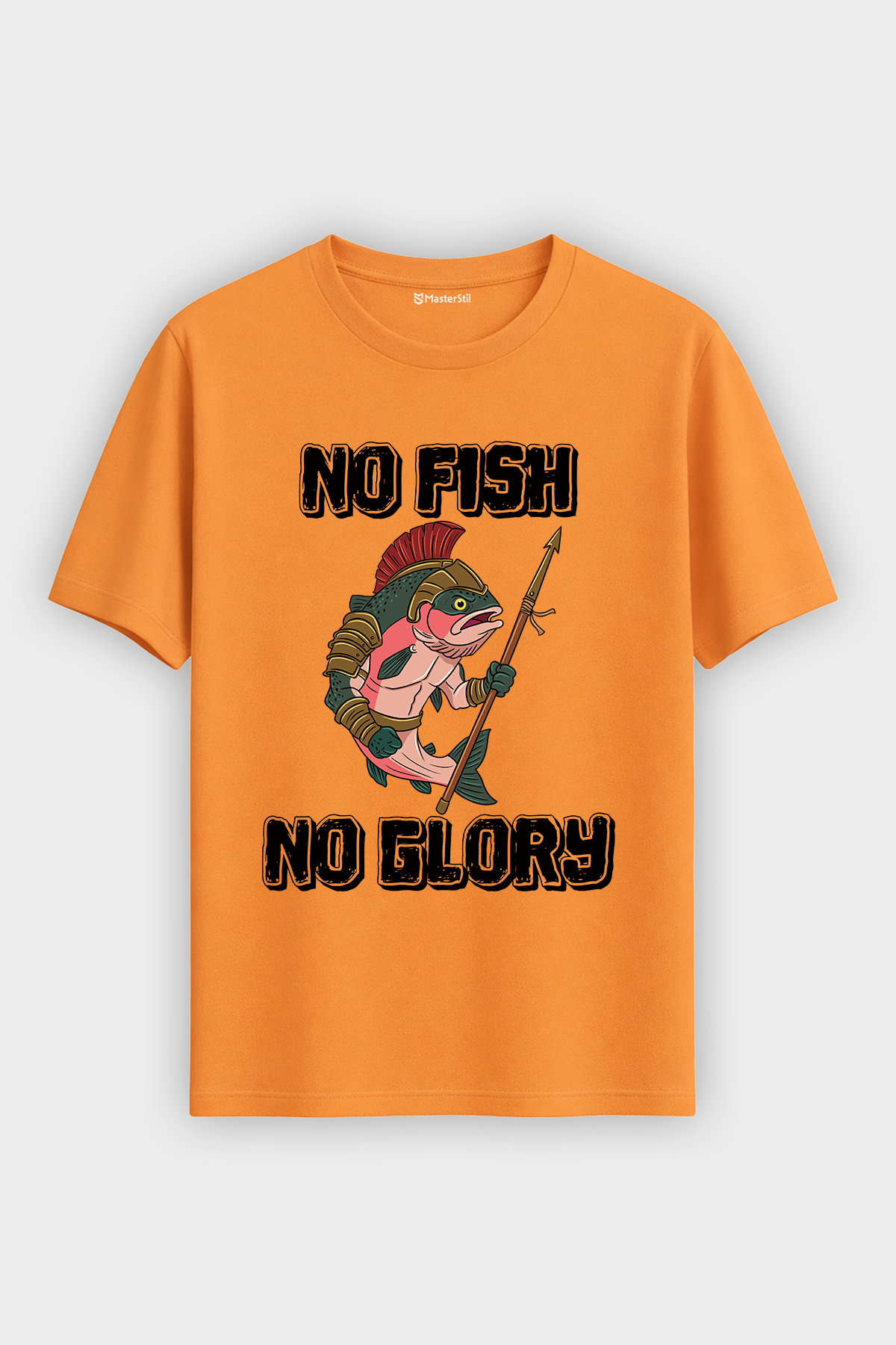 Gladiator Fish Balıkçı %100 Pamuklu Tasarım T-Shirt