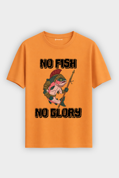 Gladiator Fish Balıkçı %100 Pamuklu Tasarım T-Shirt