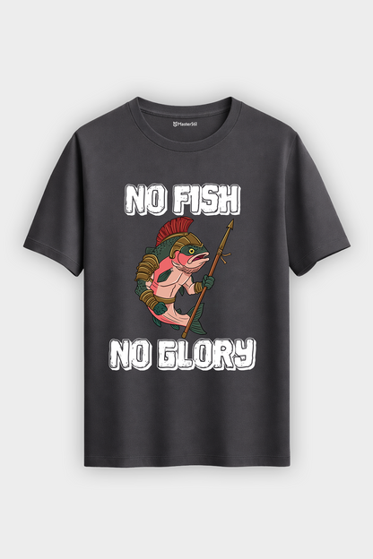 Gladiator Fish Balıkçı %100 Pamuklu Tasarım T-Shirt