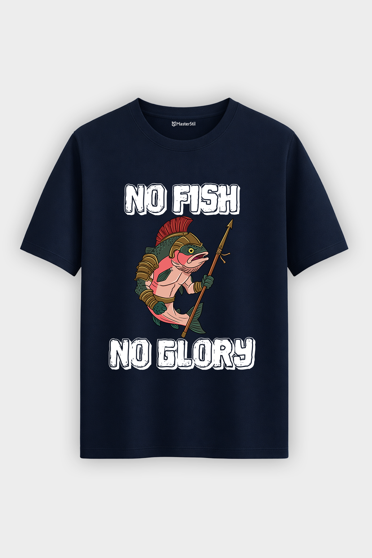 Gladiator Fish Balıkçı %100 Pamuklu Tasarım T-Shirt