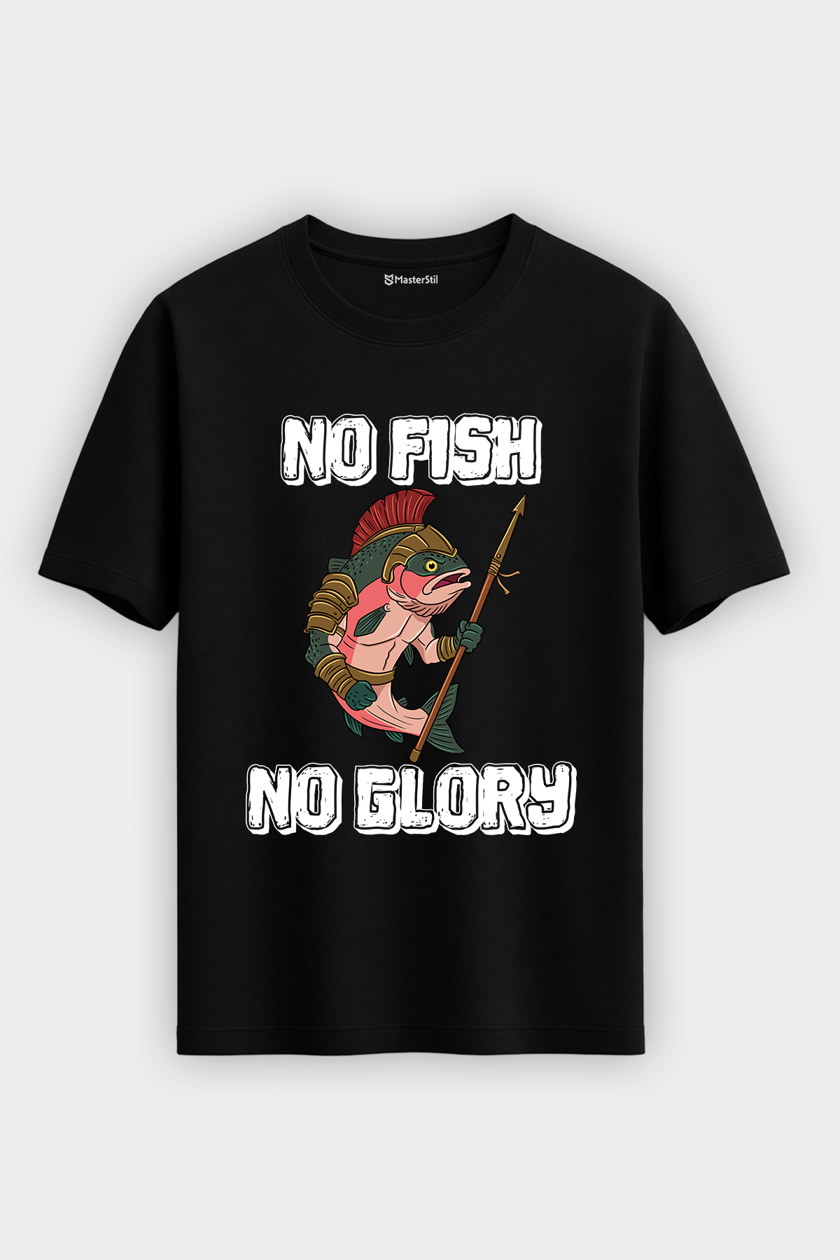 Gladiator Fish Balıkçı %100 Pamuklu Tasarım T-Shirt