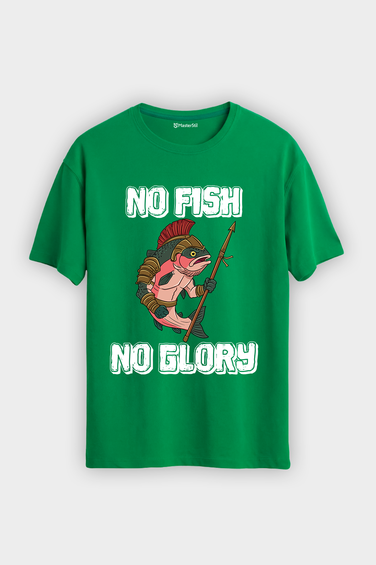 Gladiator Fish Balıkçı %100 Pamuklu Tasarım T-Shirt