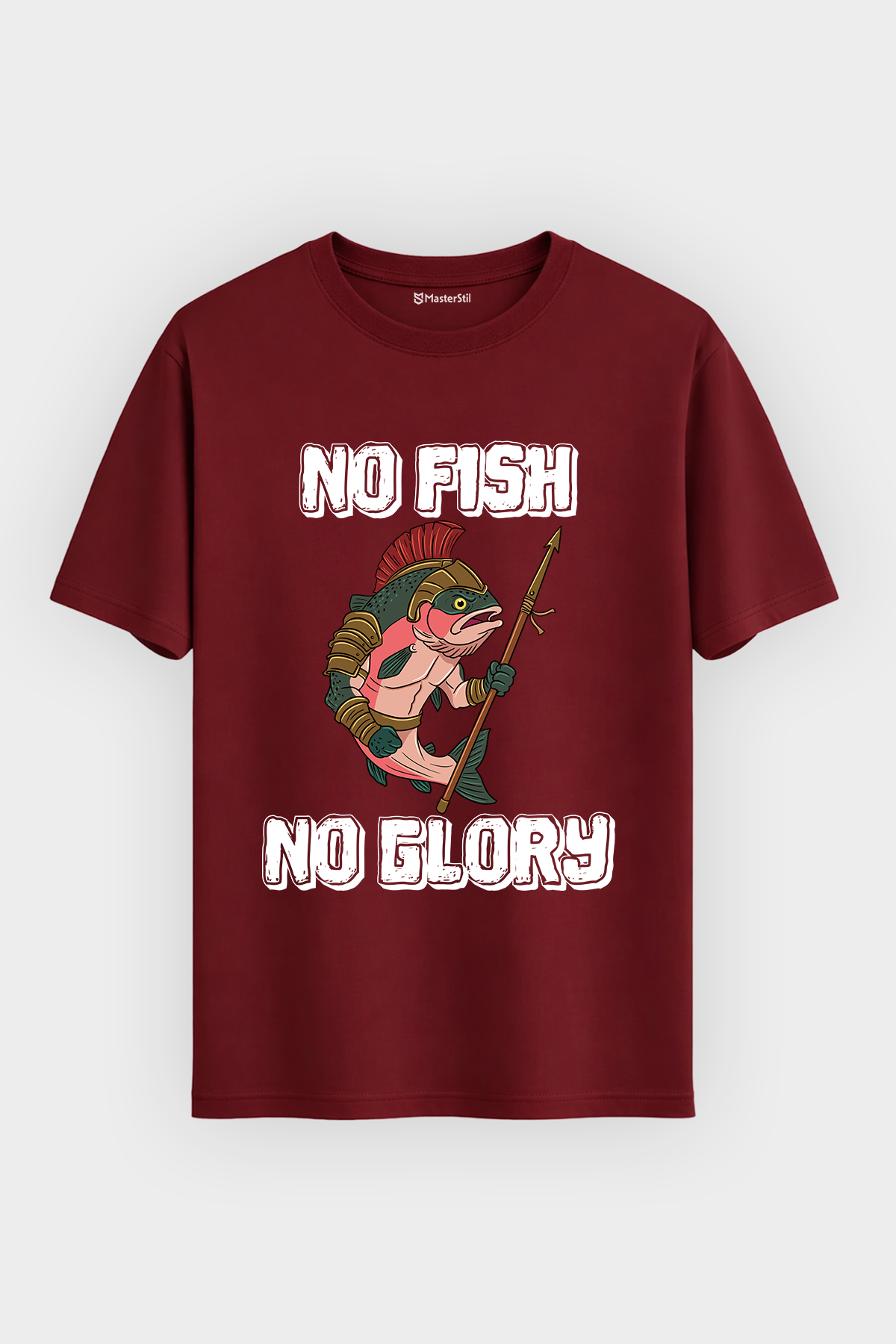 Gladiator Fish Balıkçı %100 Pamuklu Tasarım T-Shirt