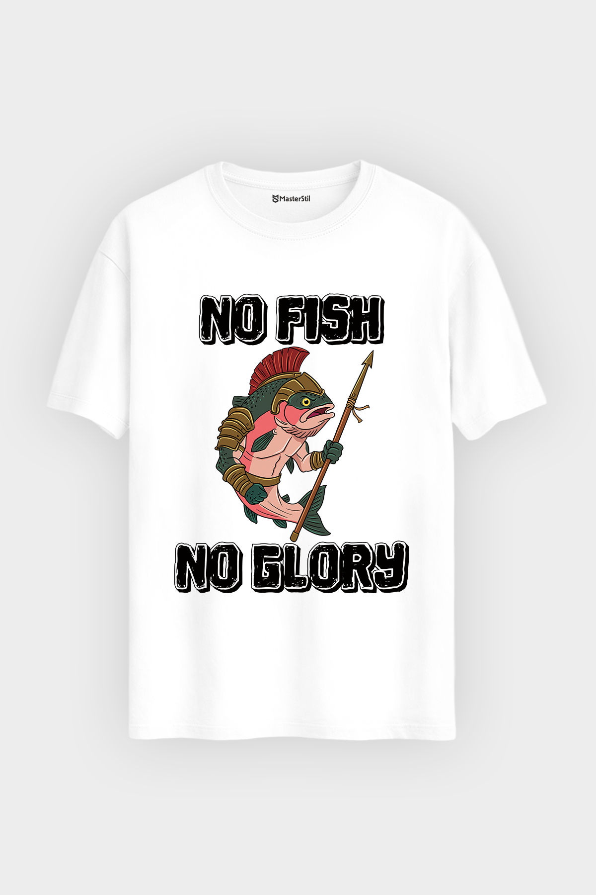 Gladiator Fish Balıkçı %100 Pamuklu Tasarım T-Shirt