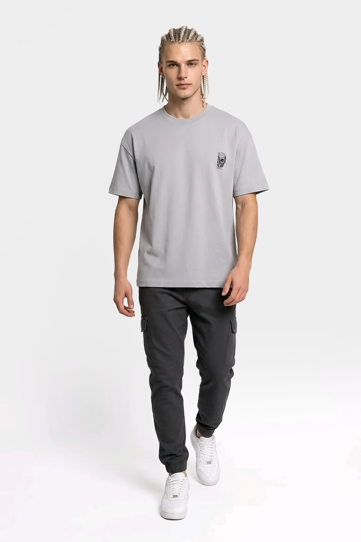 Oversize Gym Sporcu Streetwear T-shirt - Demir Kafa Tasarım