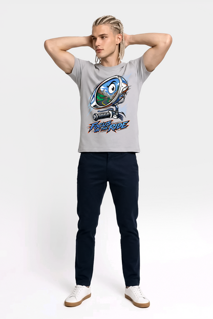 Focus On The Ride Motorcu Esprili %100 Pamuklu Tasarım T-Shirt