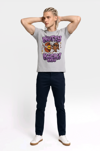 Nutty Kick Ordu Esprili %100 Pamuklu Tasarım T-Shirt