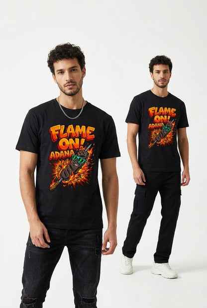 Regular 100% Pamuk Adana Temalı Tasarım Tişört