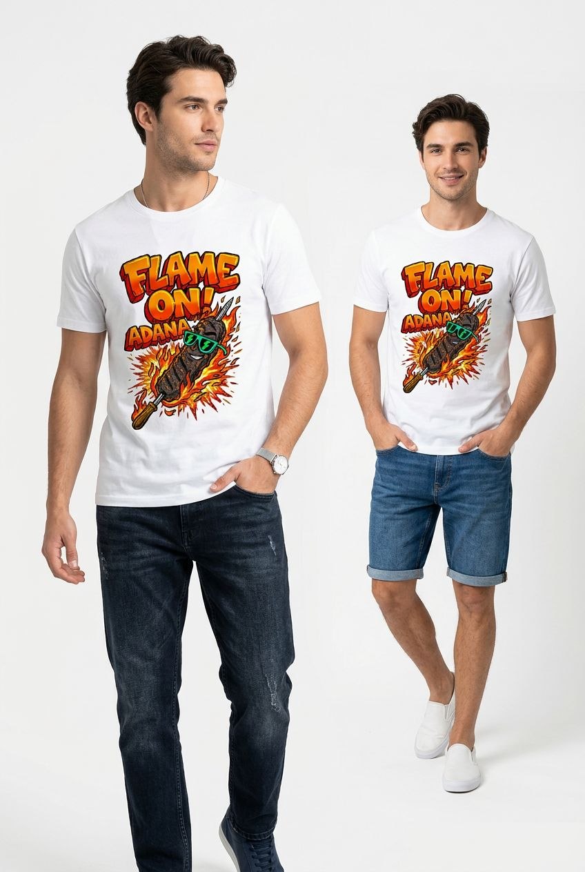 Regular 100% Pamuk Adana Temalı Tasarım Tişört