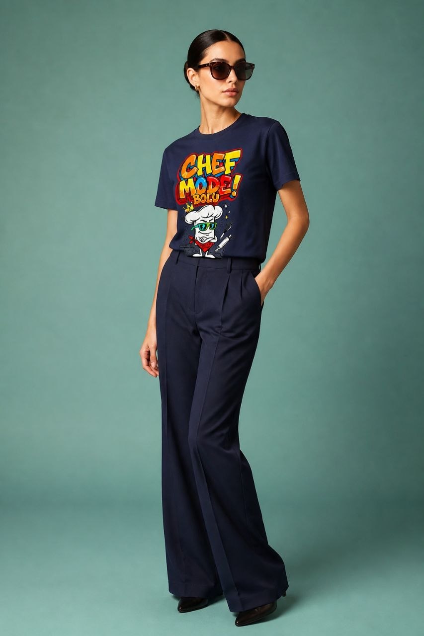 Chef Mode Bolu Esprili %100 Pamuklu Tasarım T-Shirt