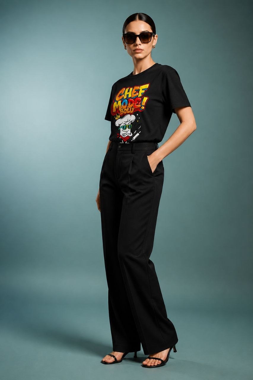 Chef Mode Bolu Esprili %100 Pamuklu Tasarım T-Shirt