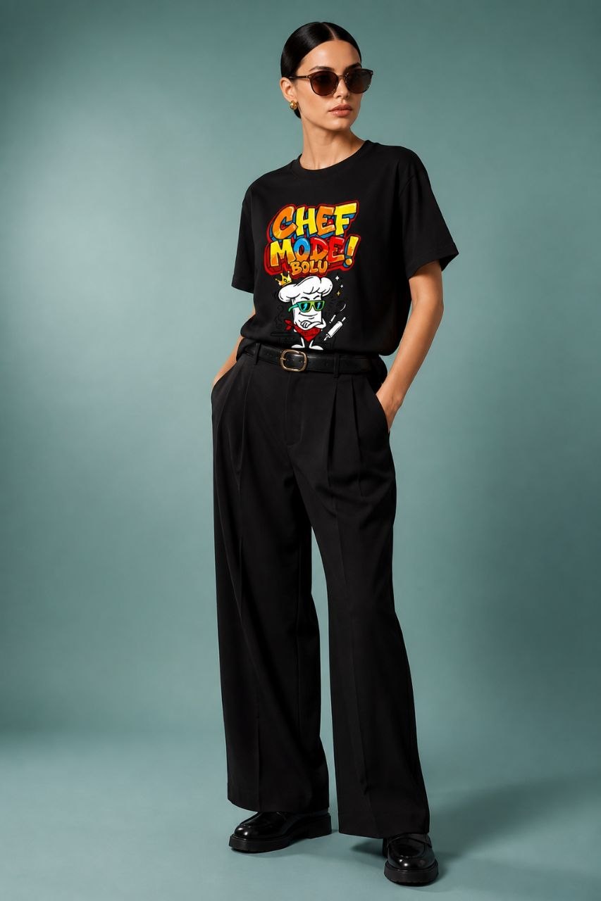 Chef Mode Bolu Esprili %100 Pamuklu Tasarım T-Shirt