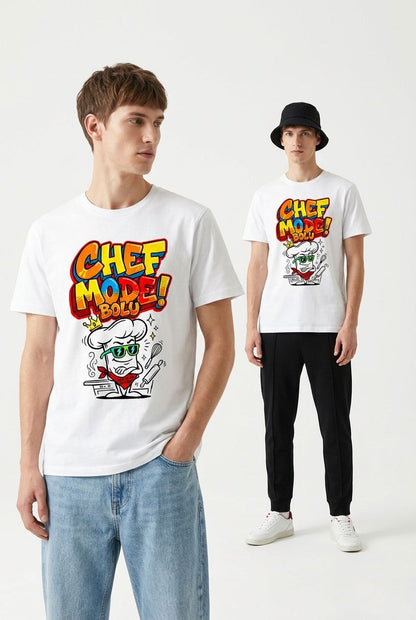 Chef Mode Bolu Esprili %100 Pamuklu Tasarım T-Shirt