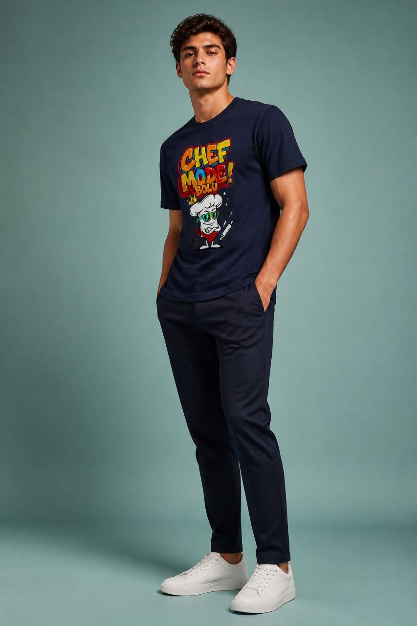 Chef Mode Bolu Esprili %100 Pamuklu Tasarım T-Shirt