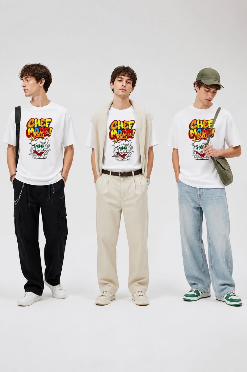 Chef Mode Bolu Esprili %100 Pamuklu Tasarım T-Shirt