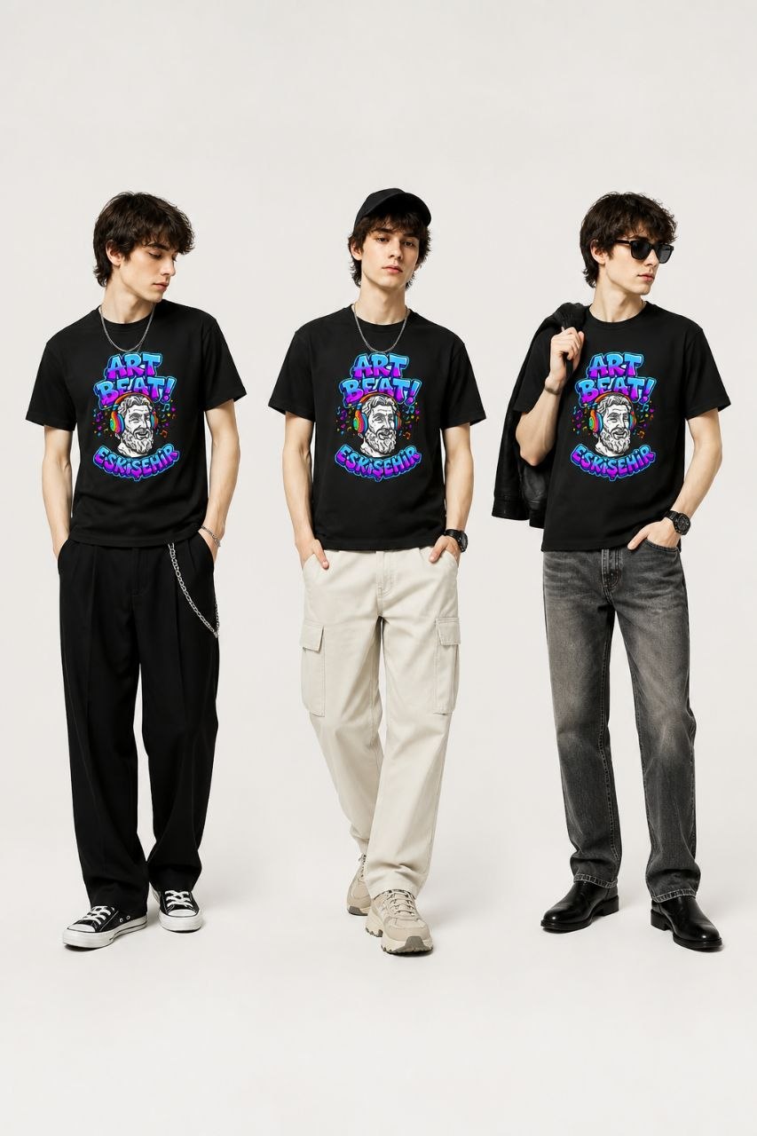 Art Beat Eskişehir Esprili %100 Pamuklu Tasarım T-Shirt