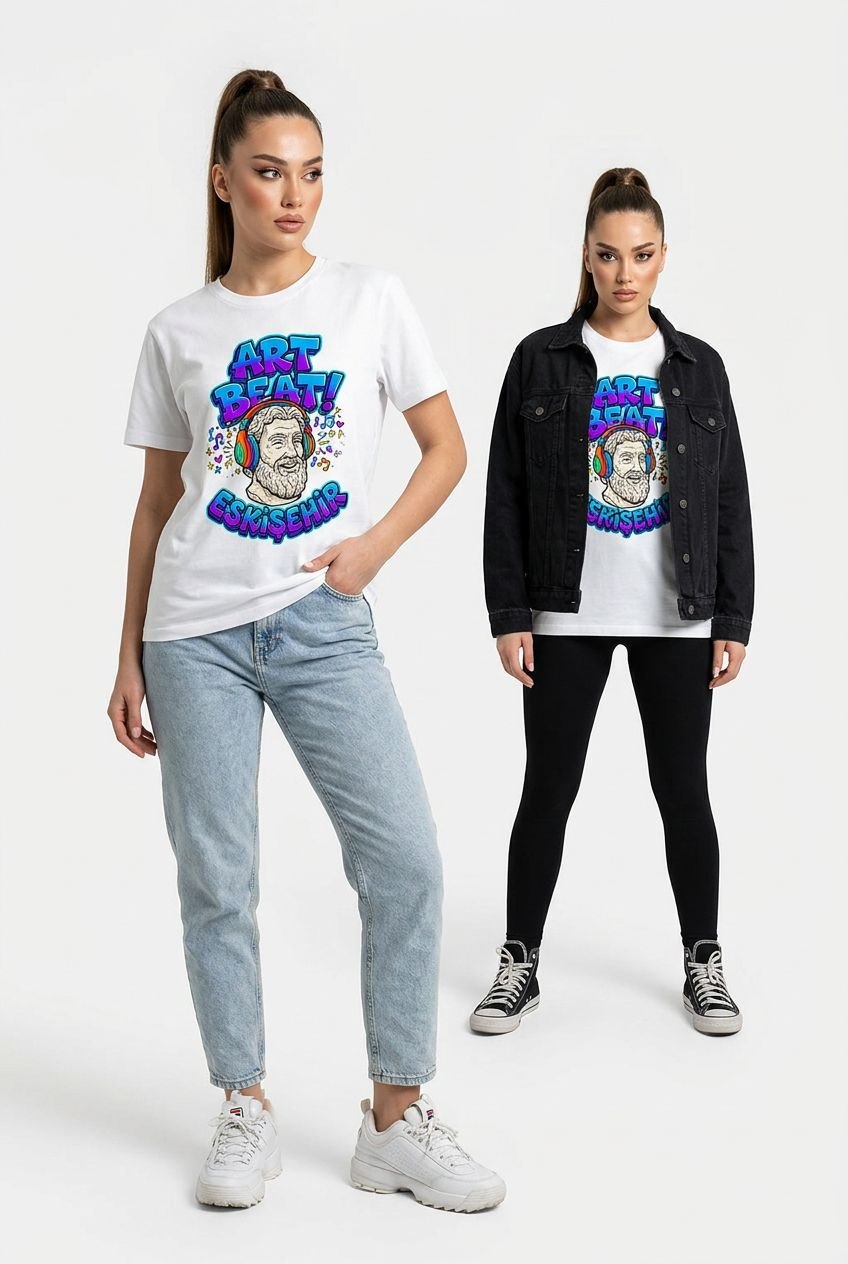 Art Beat Eskişehir Esprili %100 Pamuklu Tasarım T-Shirt