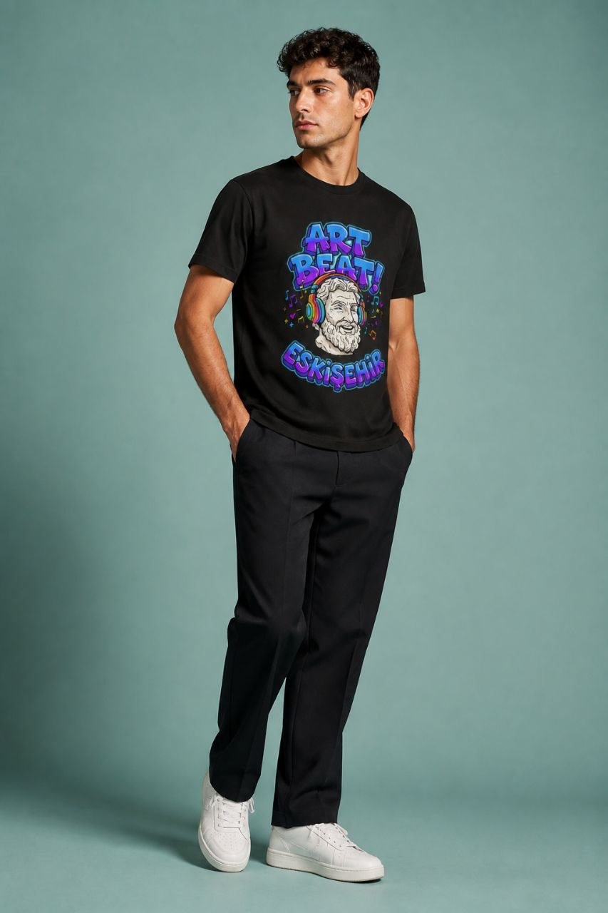Art Beat Eskişehir Esprili %100 Pamuklu Tasarım T-Shirt
