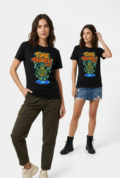 Time Travel İzmir Esprili %100 Pamuklu Tasarım T-Shirt