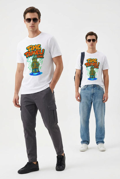 Time Travel İzmir Esprili %100 Pamuklu Tasarım T-Shirt