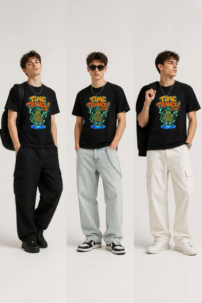 Time Travel İzmir Esprili %100 Pamuklu Tasarım T-Shirt