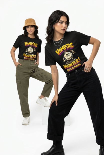 Vampire Hunter Kastamonu Esprili %100 Pamuklu Tasarım T-Shirt