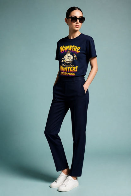 Vampire Hunter Kastamonu Esprili %100 Pamuklu Tasarım T-Shirt